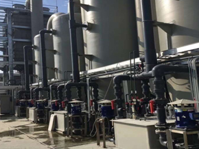 可空转耐酸碱立式泵废水输送案例