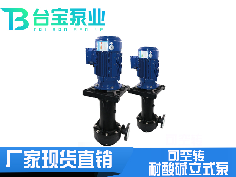 可空转耐酸碱立式泵,可空转立式泵价格型号-台宝泵业